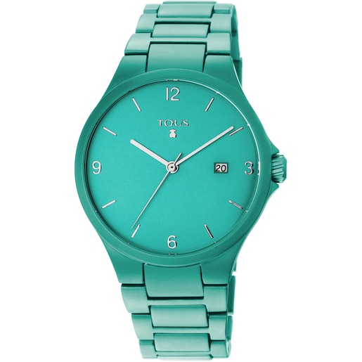 Turquoise anodized aluminum Motion Aluminio Watch