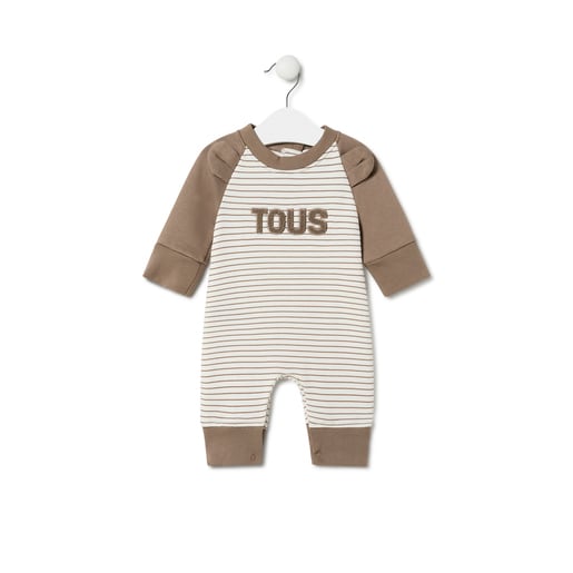 Baby playsuit in Classic beige