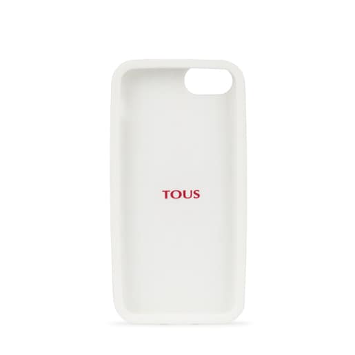 Funda iPhone 6S/7/8 Tartan Rubber jeans-rojo