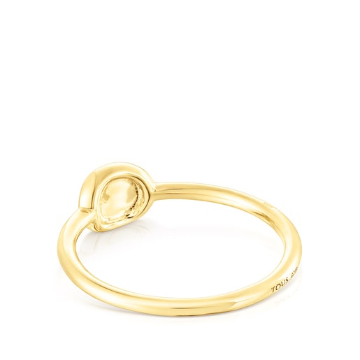 TOUS Hav ring gold with circle of diamonds