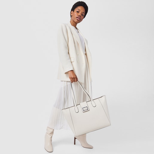 תיק סל TOUS Funny גדול בצבע בז'