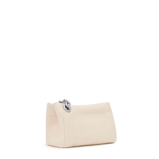 Small beige Crossbody bag TOUS MANIFESTO New