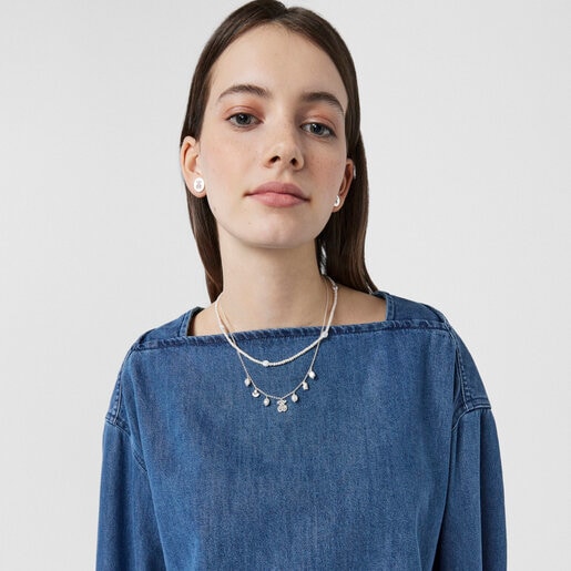 Жемчужное колье Oceaan с серебром