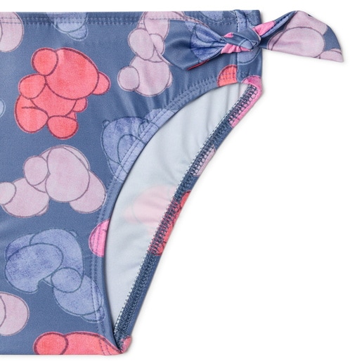 Bikini de menina Aqua azul marinho
