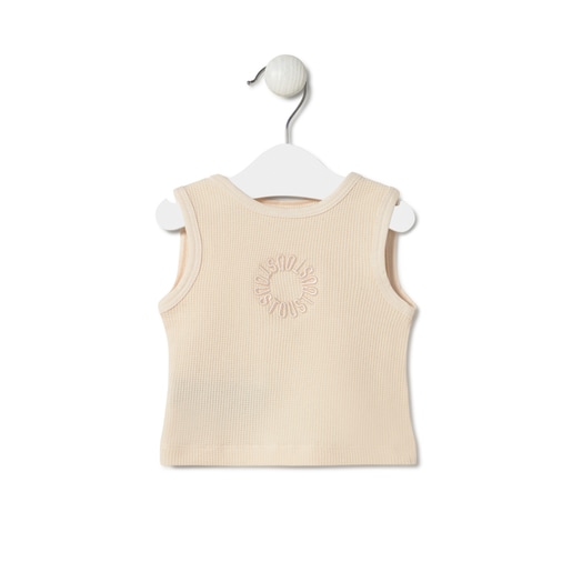 Camiseta sin mangas de bebé Classic crudo
