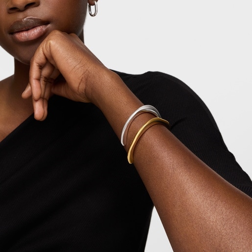 Pulsera esclava de plata Line