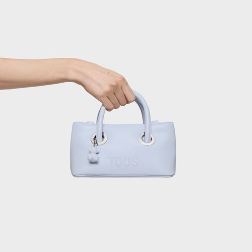 Small grayish blue City bag TOUS Poppy