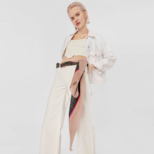 Black and gray Kaos Icon Scarf