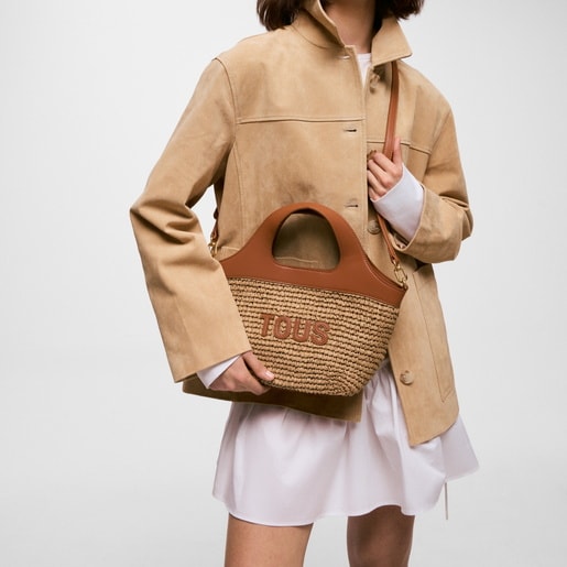 Cabas camel moyen TOUS Lirio Rafia