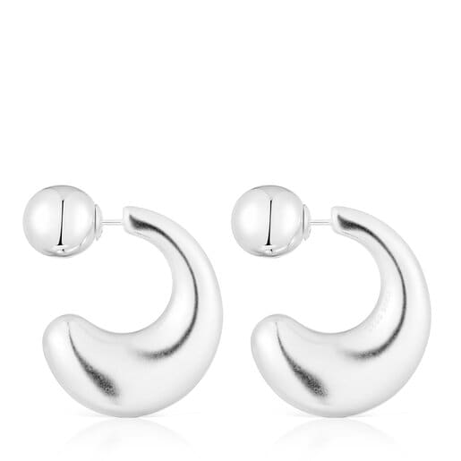 Large silver Hoop earrings TOUS Balloon | TOUS