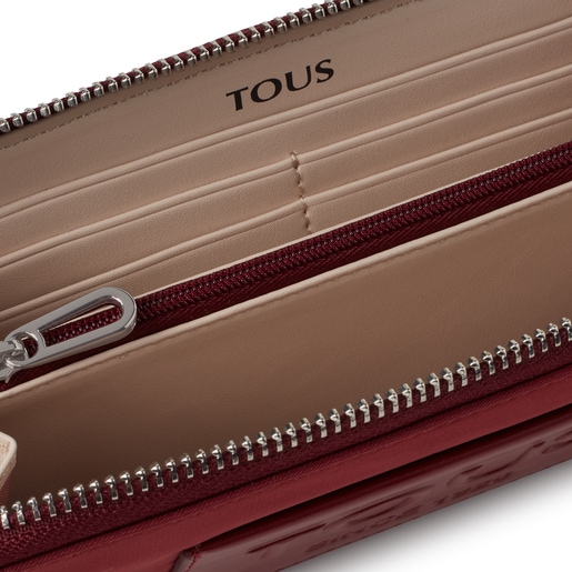 Portefeuille Empire Soft Chain moyen bordeaux