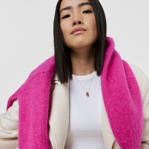 Sapphire and gold Bold Bear necklace