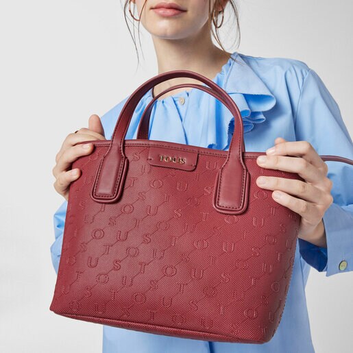 Capazo pequeño Script Day burdeos