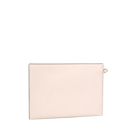 Beige and brown TOUS Essential Clutch bag