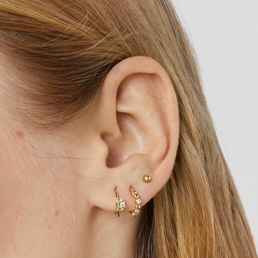Gold ball Ear piercing Les Classiques