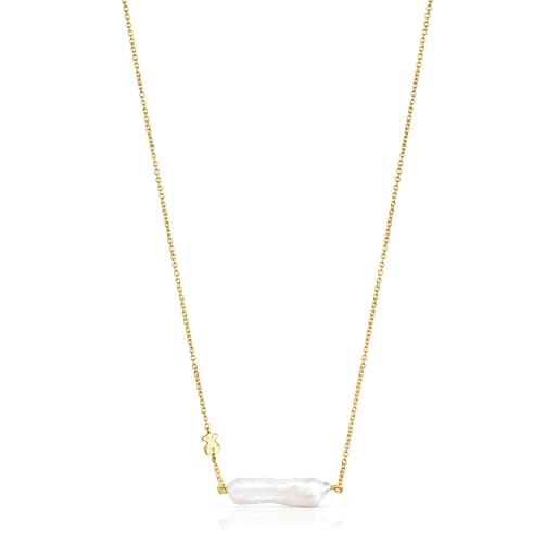 Silver Vermeil TOUS Pearls Necklace with Pearl | TOUS