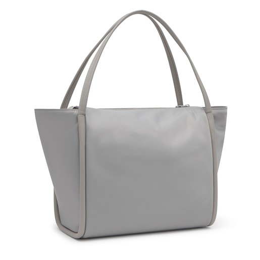 Large gray Tote bag TOUS Miranda Soft New