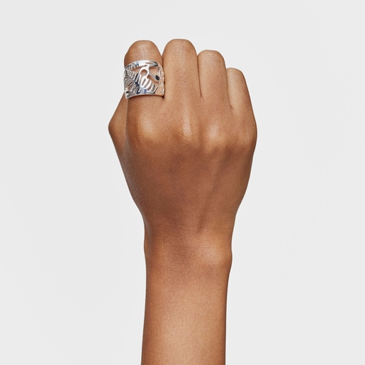Yunque silver Openwork Open ring