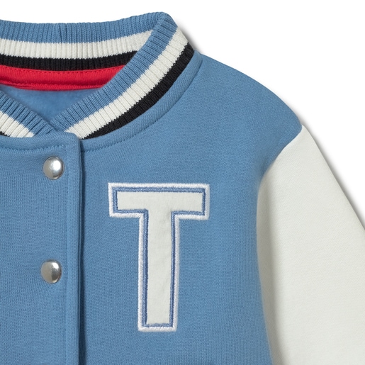 Varsity jacket in Casual blue