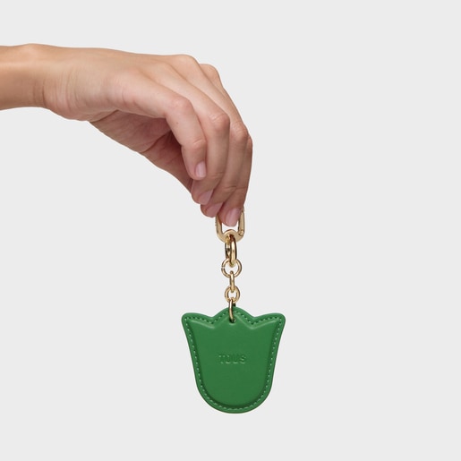 حلقة مفاتيح TOUS التوليب باللون الأخضر
