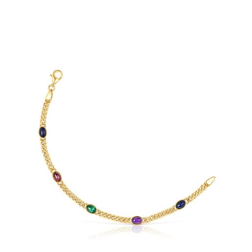Pulsera con baño de oro 18 kt sobre plata y gemas Tamara Falcó X TOUS