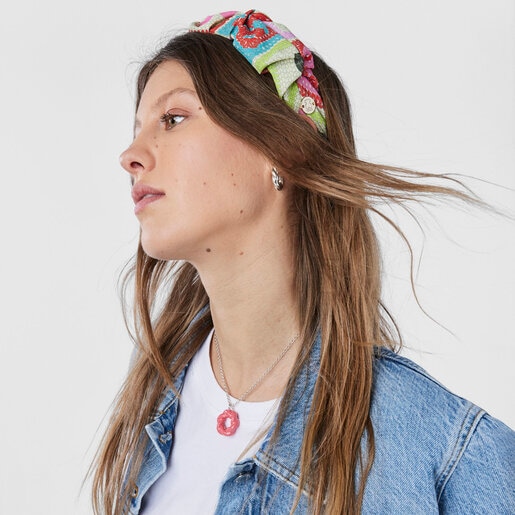 Yellow TOUS Net Crochet Headband