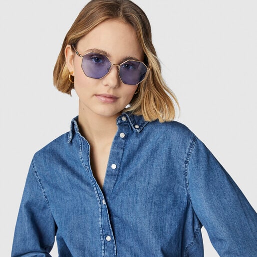 Blue Metal Jolie Seventies Sunglasses