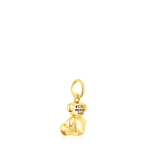 Dije oso pequeño con baño de oro 18 kt sobre plata Bold Bear