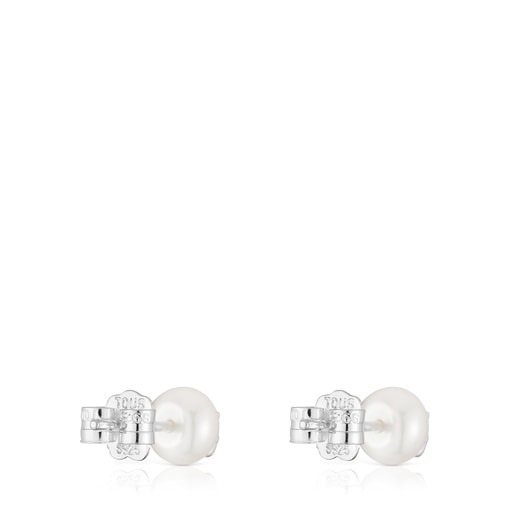Boucles d’oreilles argent et perles de culture 6 mm TOUS Icon Pearl