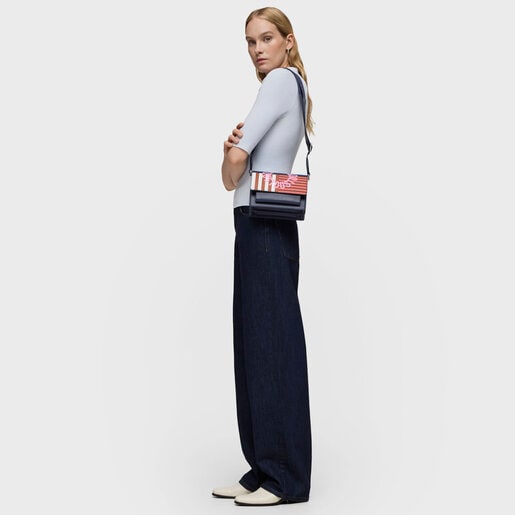 Small navy blue Audree Crossbody bag TOUS Hanna