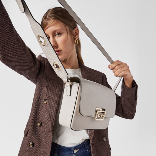 Sac à bandoulière TOUS Legacy en cuir beige