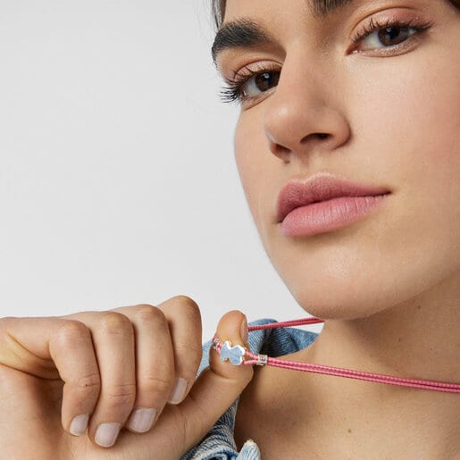 Fuchsia Sweet Dolls Elastic necklace