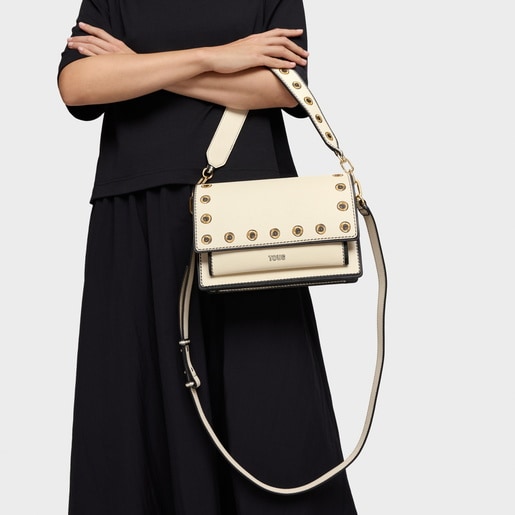 Medium beige Crossbody bag TOUS Audree Trampantojo