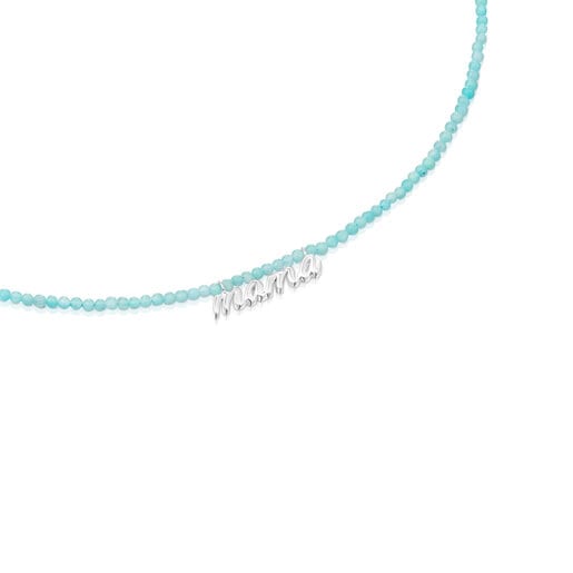 Silver and amazonite Mama Necklace TOUS Mama