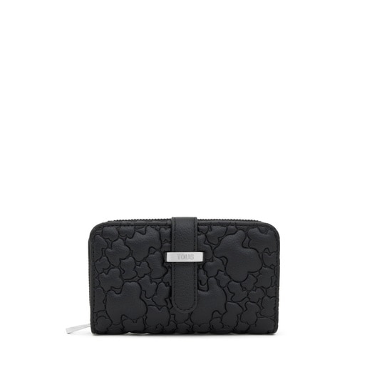 Billetera negra Bridge Puffy bear