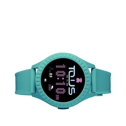Zegarek Smarteen Connect z zielonym silikonowym paskiem
