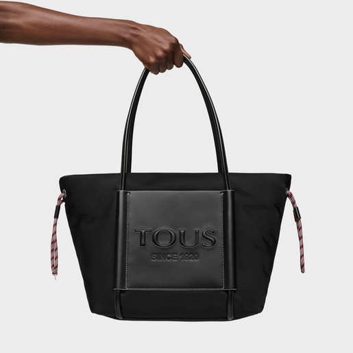Large black Empire Soft Tote bag