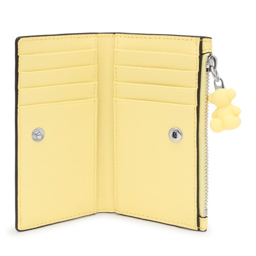 Πορτοφόλι TOUS Brenda σε ανοιχτό κίτρινο χρώμα