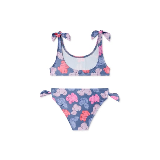 Floral Bikini for Girls - blue, Girls