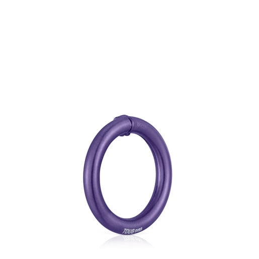 Średni fioletowy pierścionek ze srebra Hold