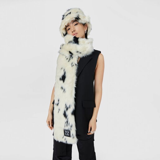 Black and white TOUS Pop Warm Scarf