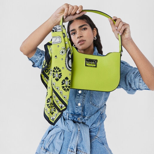Lime green leather TOUS Legacy Shoulder bag