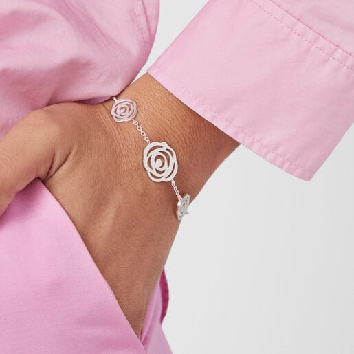 Серебряный Браслет Rosa de Abril
