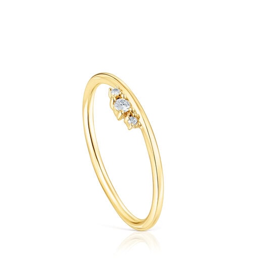 Gold Ring with diamonds Les Classiques