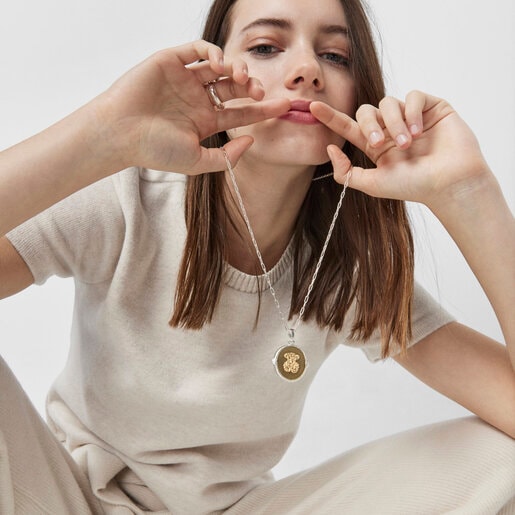 Подвеска с камеей Oceaan двух оттенков