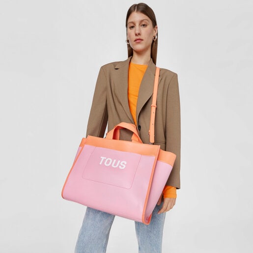 Pink And Orange Tote Bag Tous Maya Tous