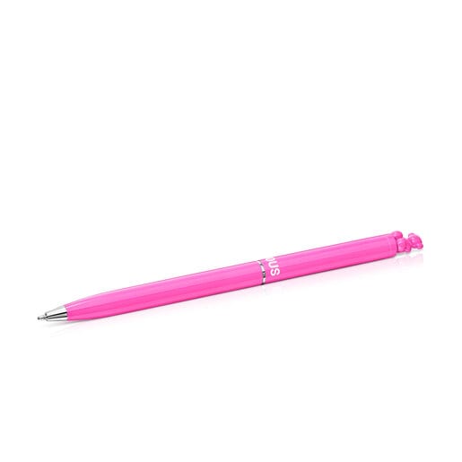 Fuchsia-colored chromed Pen with Bold Bear