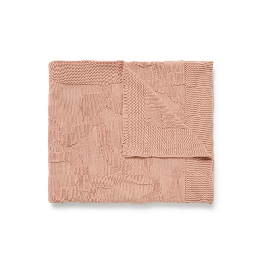 Reversible baby blanket in Nilo Kaos pink