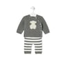 Newborn baby set in Tricot grey