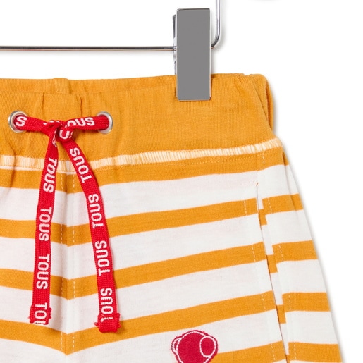 Boys striped Bermudas in Casual yellow